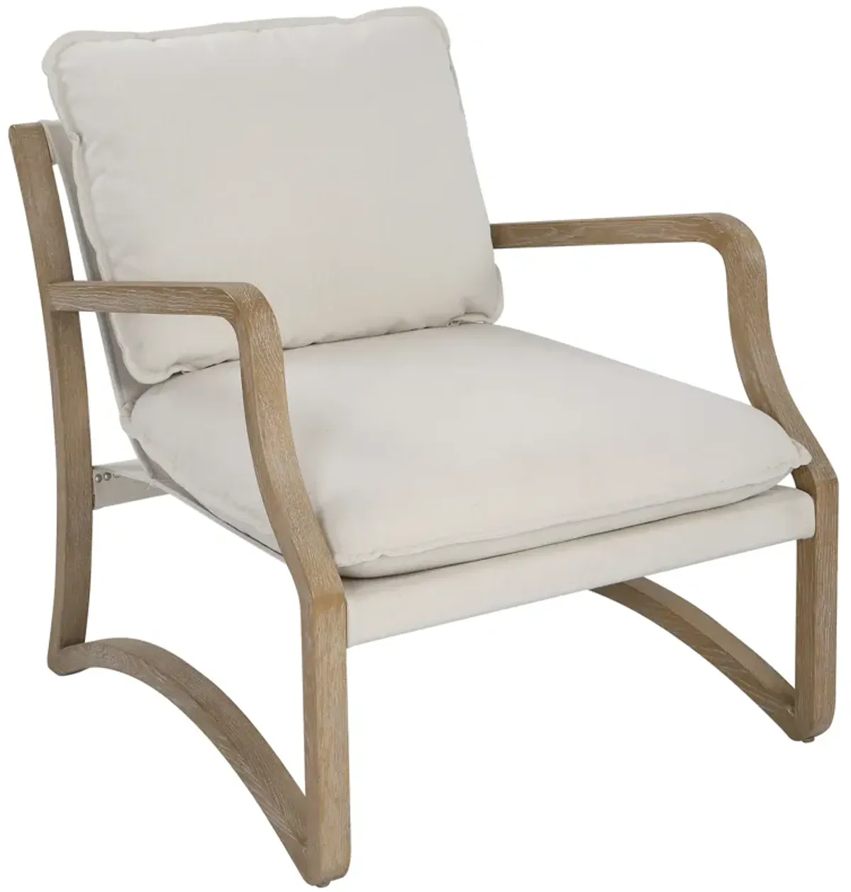 Melora Solid Oak Accent Chair