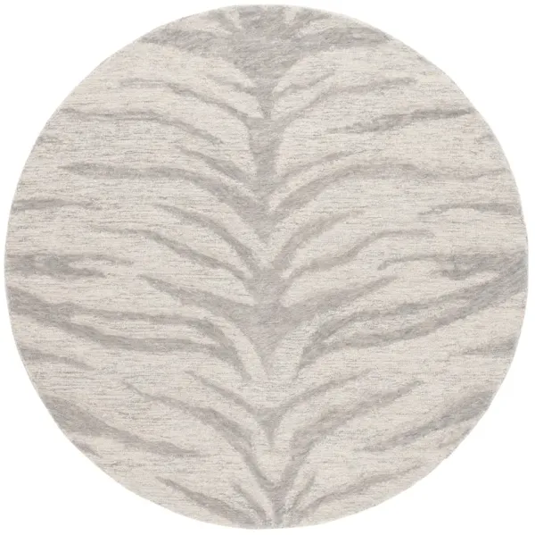 EBONY Hand Tufted 6' x 6' Round area rug