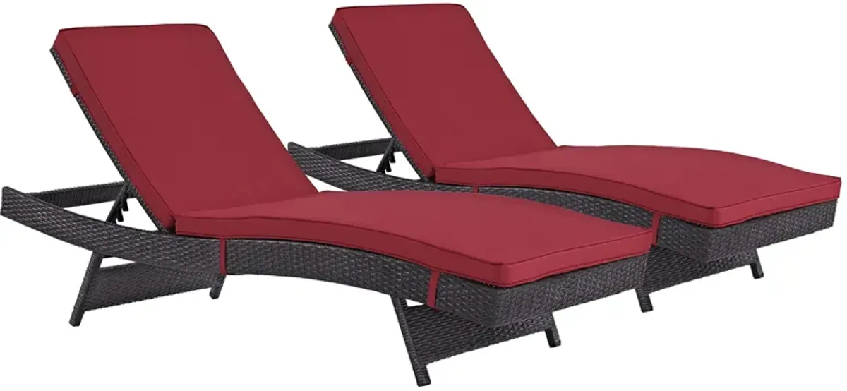 Convene Chaise Outdoor Patio Set of 2