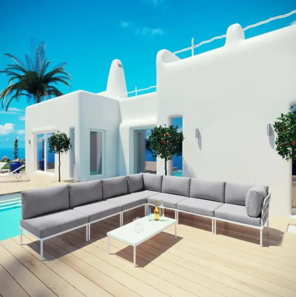 Harmony 8-Piece Outdoor Sectional Sofa Set