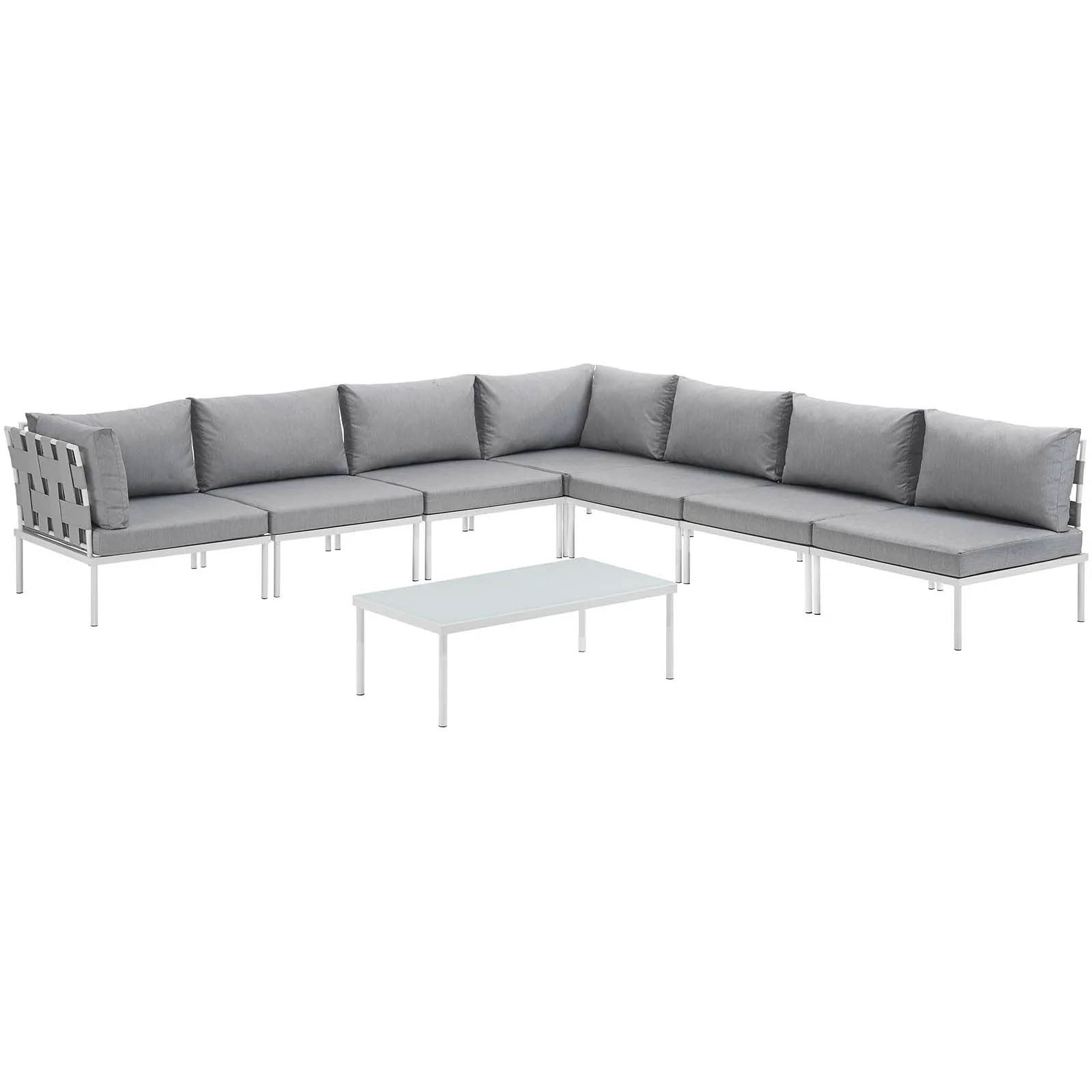 Harmony 8-Piece Outdoor Sectional Sofa Set