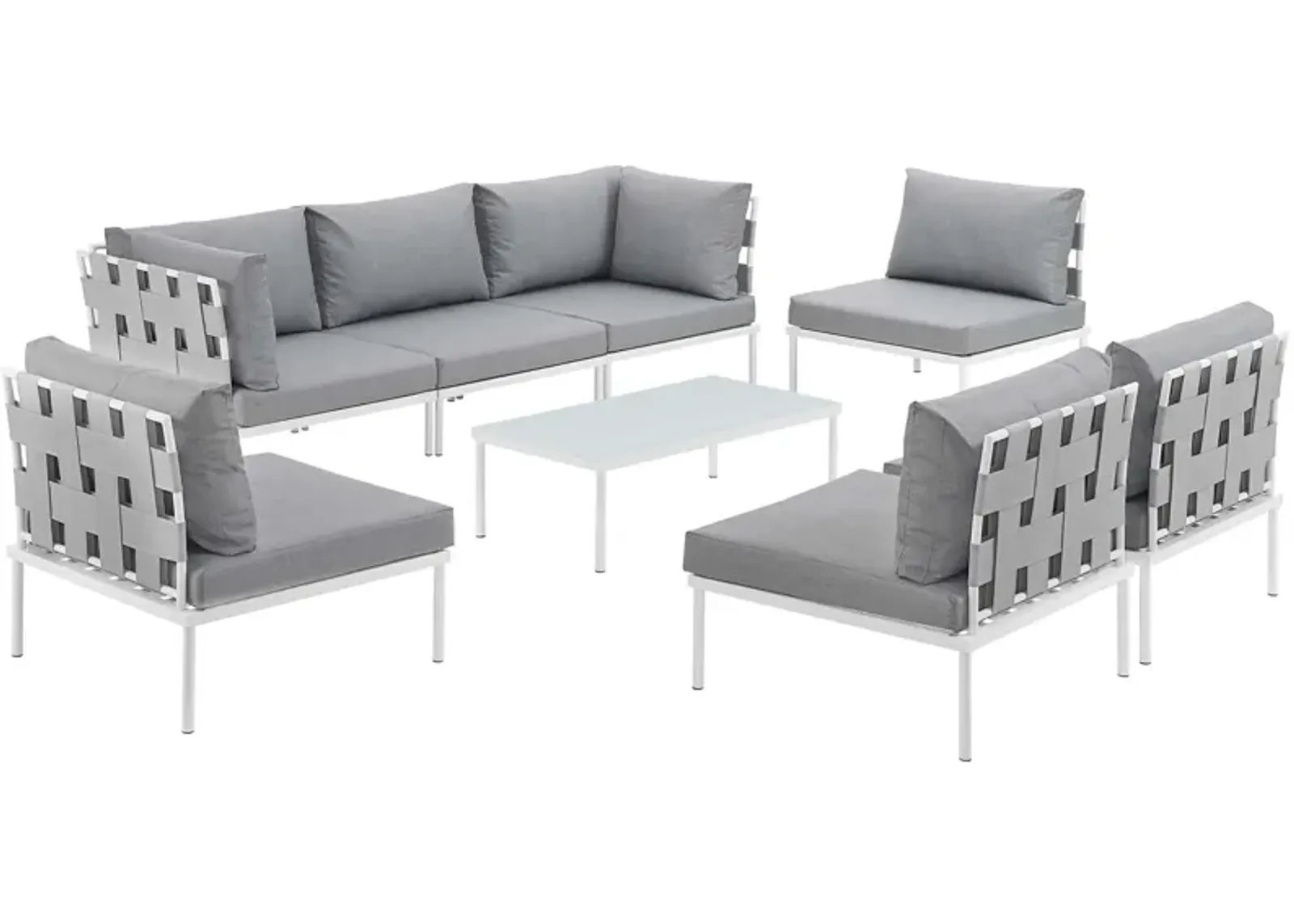 Harmony 8-Piece Outdoor Sectional Sofa Set