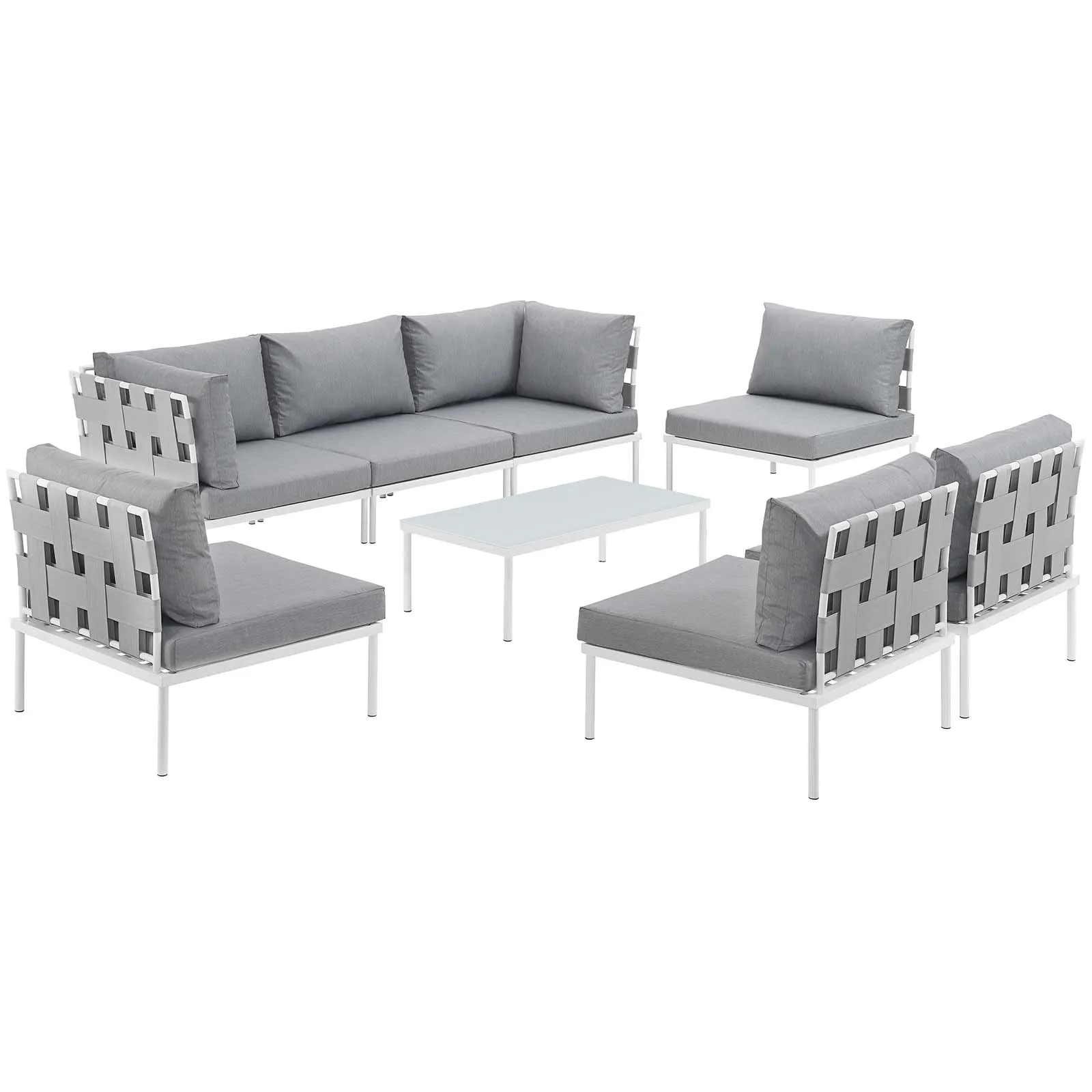 Harmony 8-Piece Outdoor Sectional Sofa Set