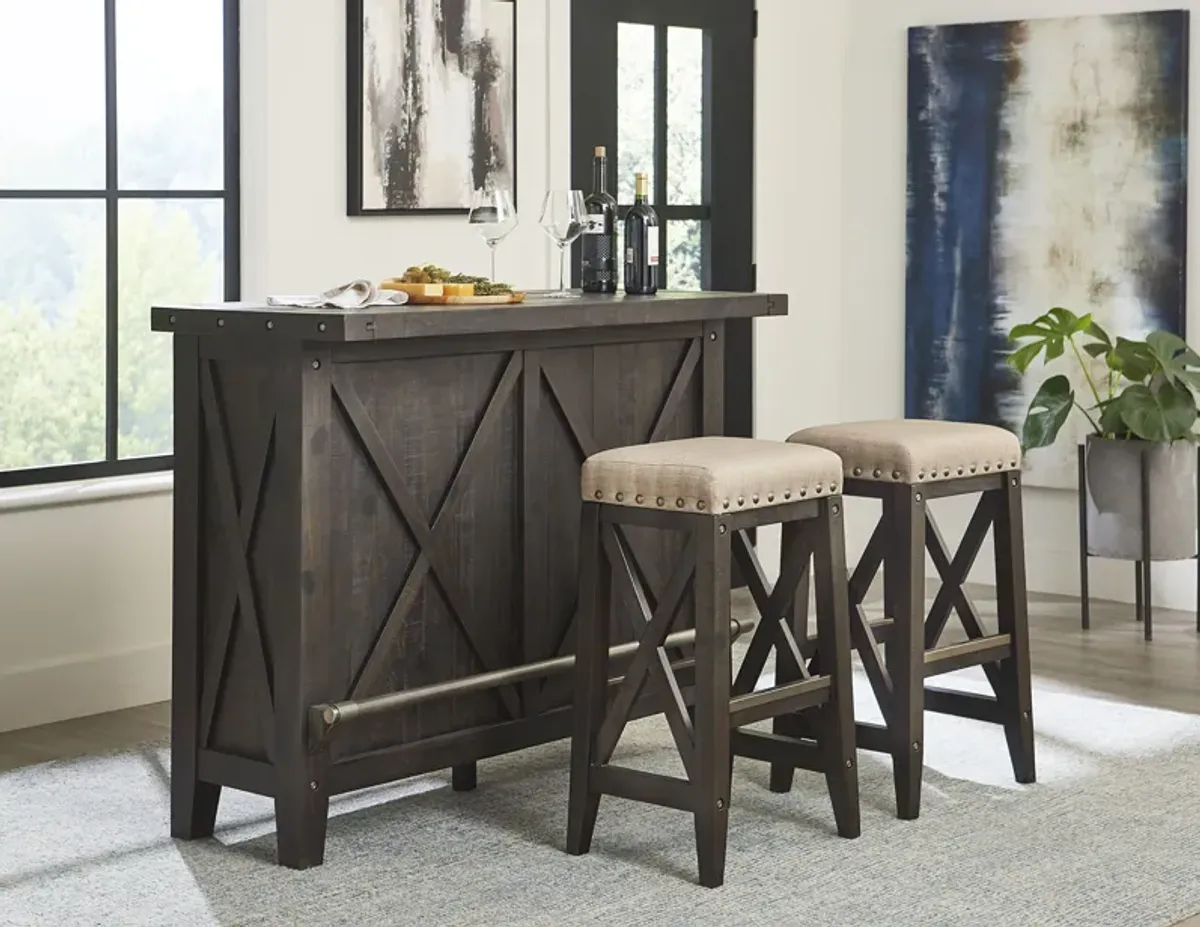 Yosemite Solid Wood Bar Table in Cafe