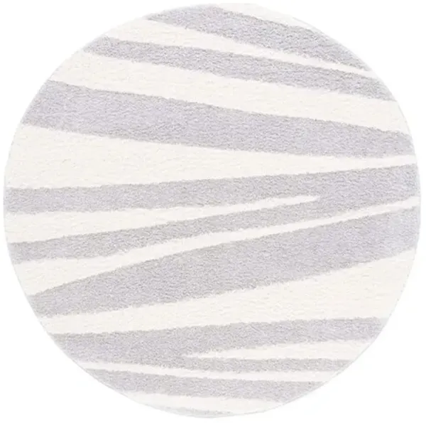 NORWAY 200 Grey 6'-7' X 6'-7' Round Round Rug