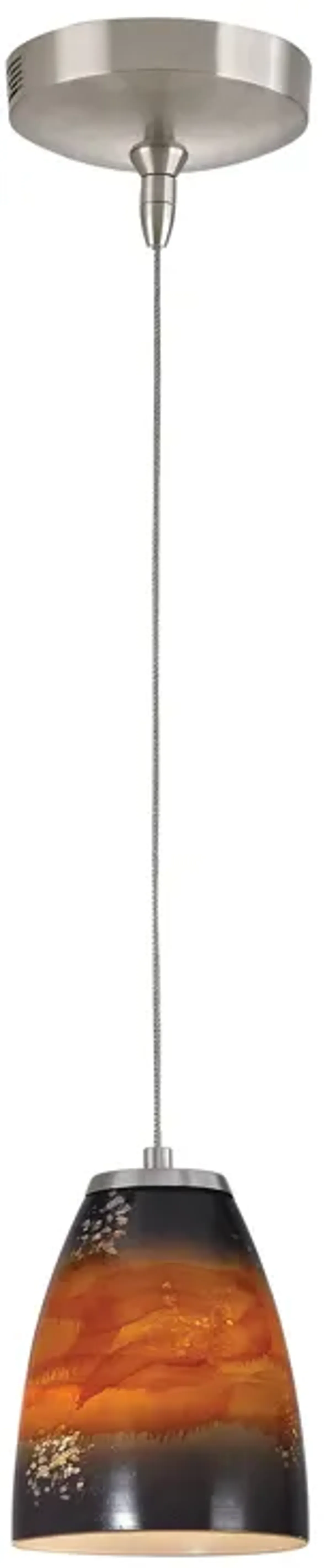 Low Voltage 5" Wide 1-Light Mini Pendant - Brushed Nickel