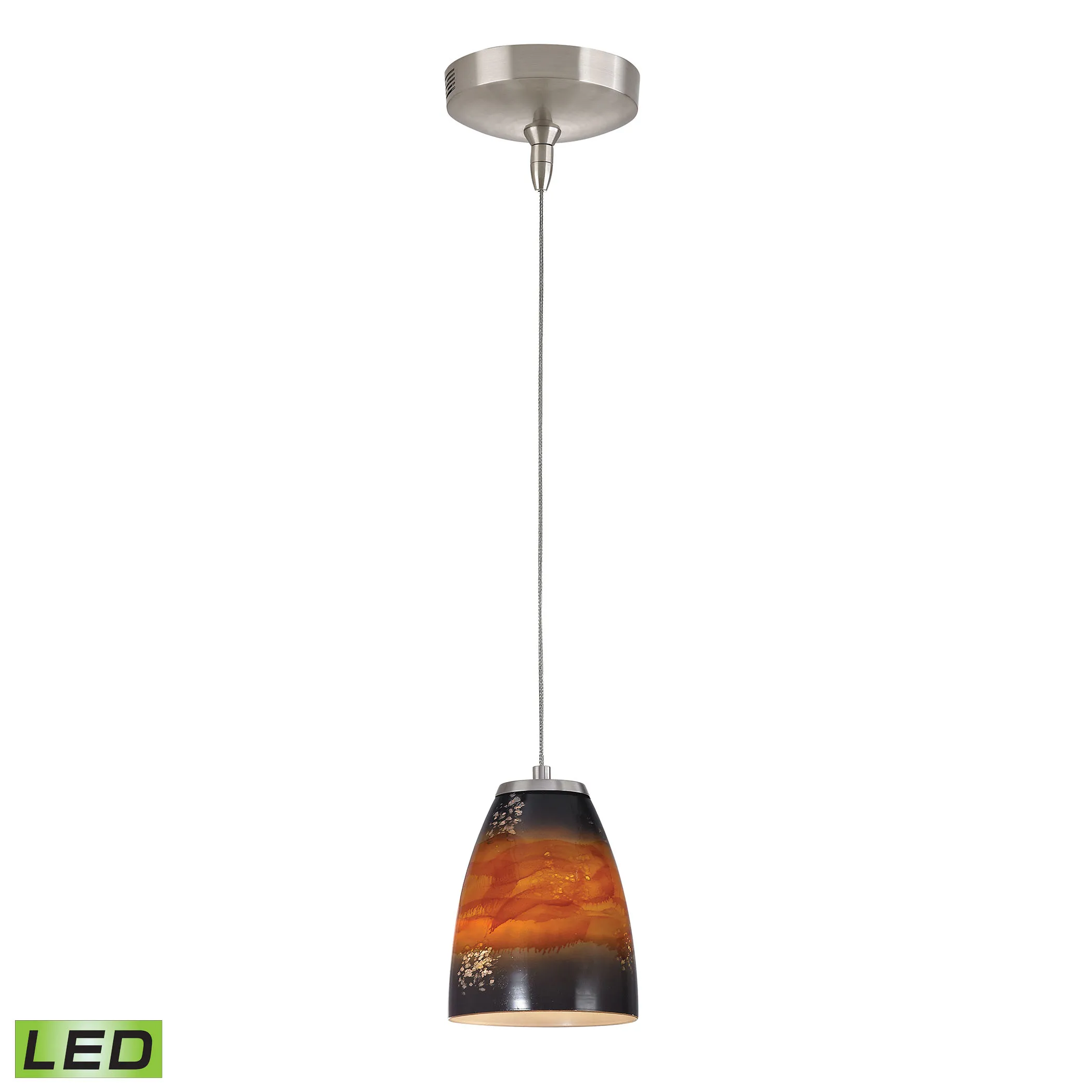 Low Voltage 5" Wide 1-Light Mini Pendant - Brushed Nickel