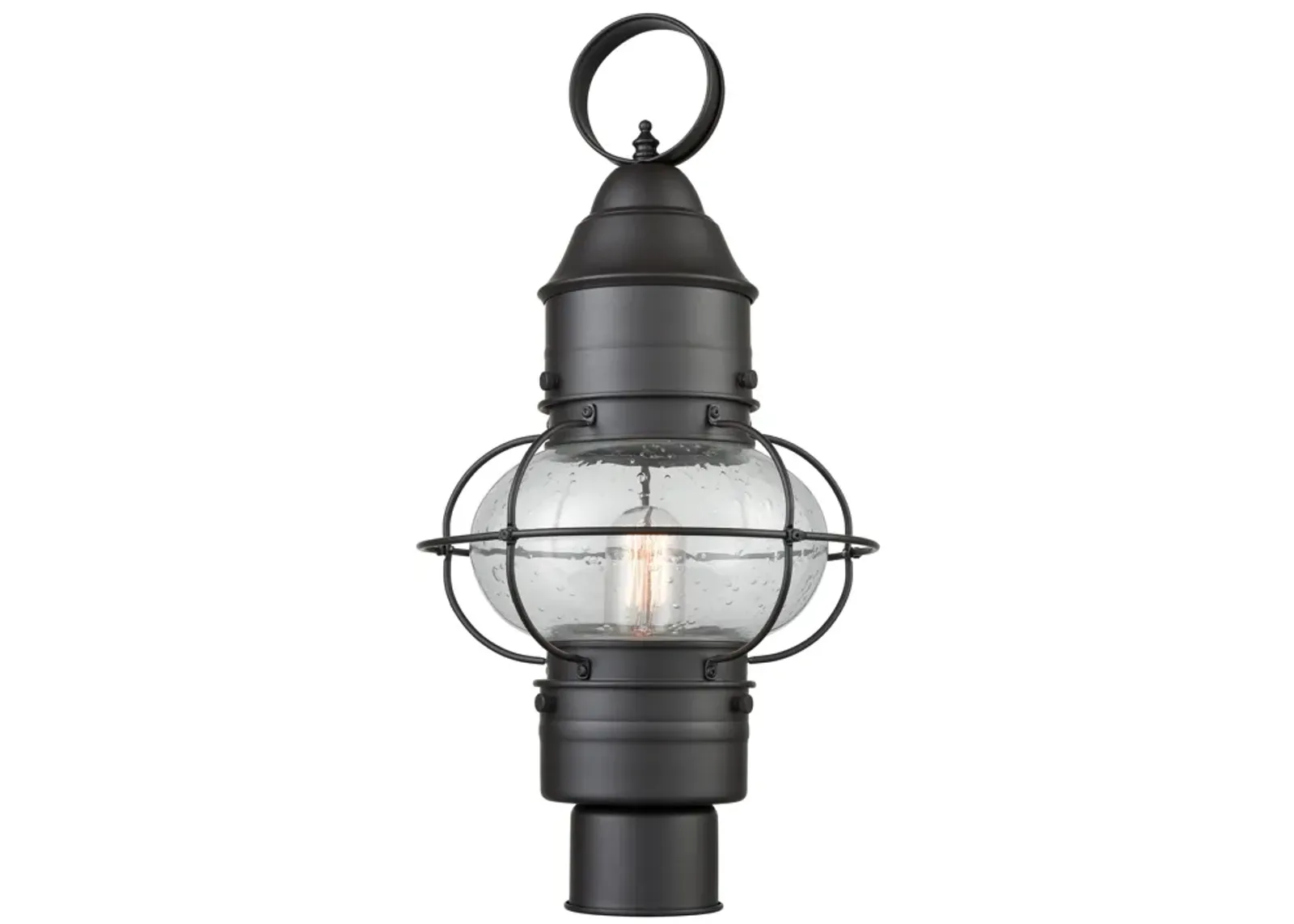 Onion 19" High 1-Light Outdoor Post Light - Oil Rubbed Bronze