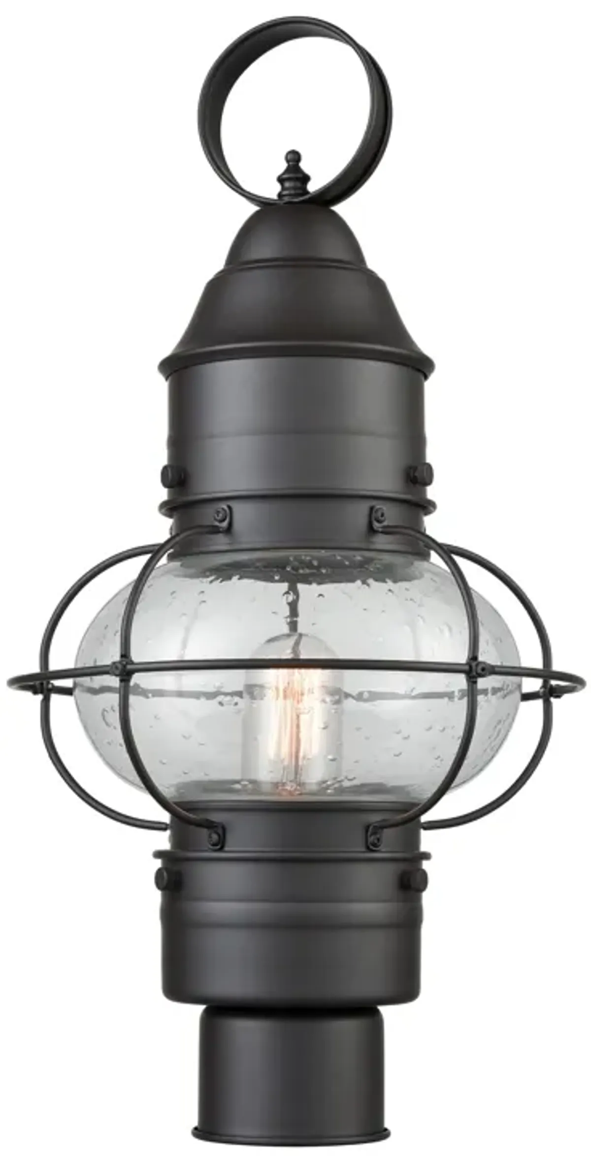 Onion 19" High 1-Light Outdoor Post Light - Oil Rubbed Bronze