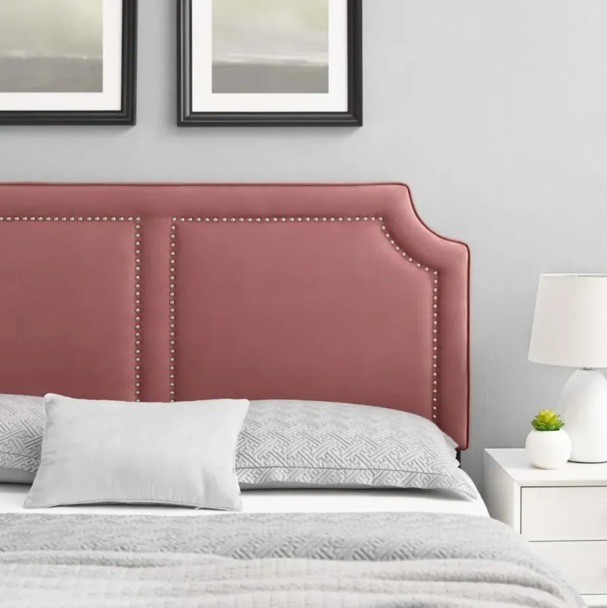 Cynthia Performance Velvet King/California King Headboard