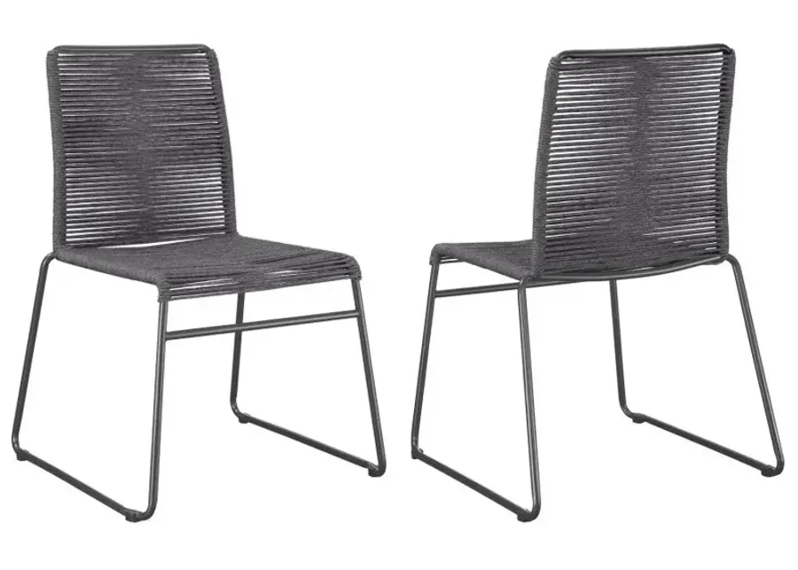 Hayden Upholstered Stackable Side Chairs (Set of 2)