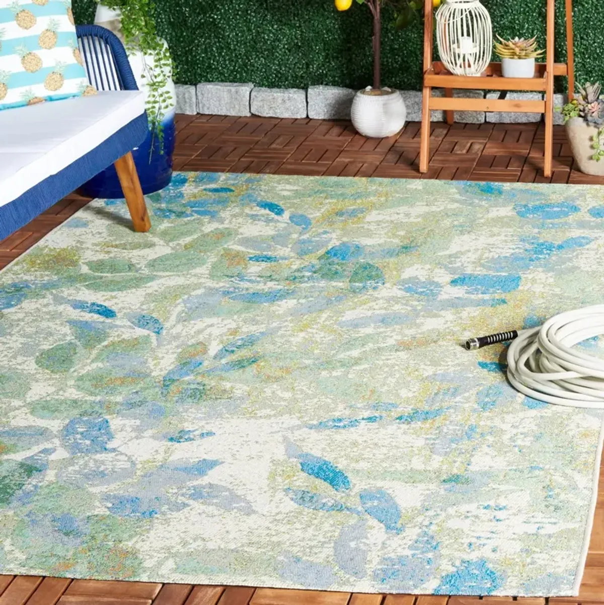 BARBADOS 594 Blue 9'-10' x 12'-5' Large Rectangle Rug