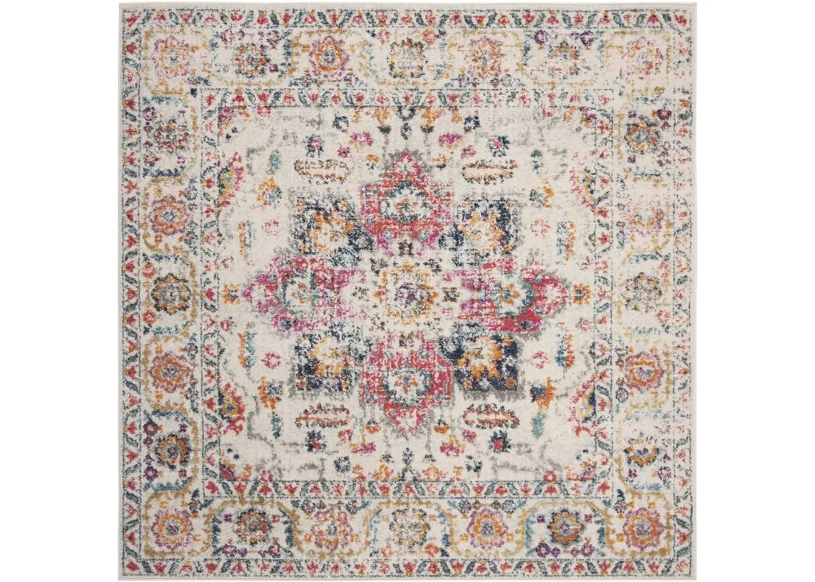 MADISON 603 FUCHSIA  3' x 3' Square Square Rug