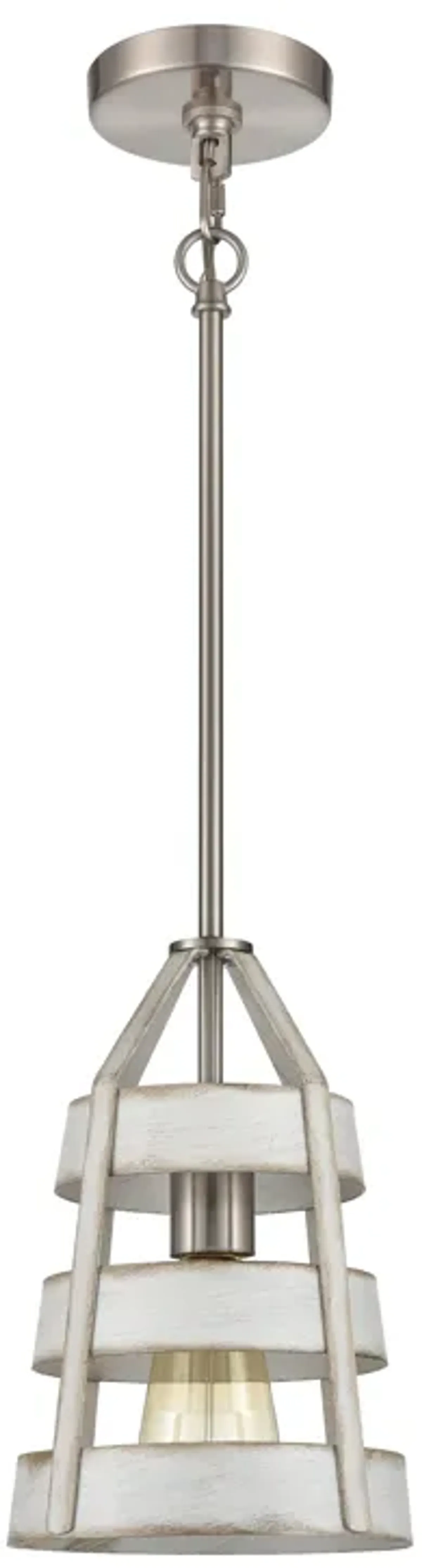 Brigantine 7" Wide 1-Light Mini Pendant - Satin Nickel