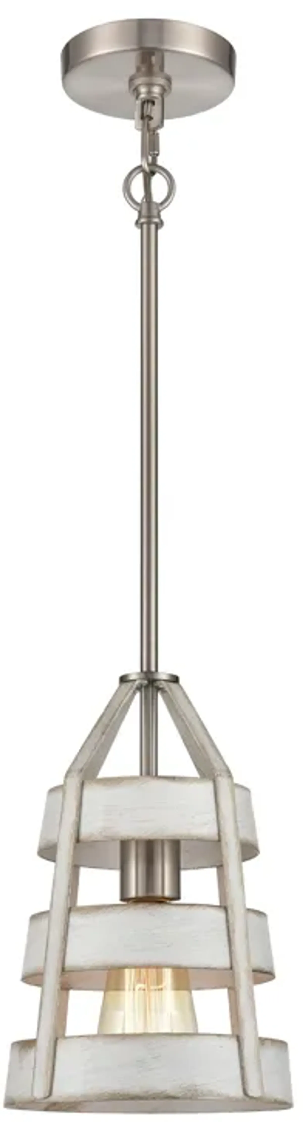 Brigantine 7" Wide 1-Light Mini Pendant - Satin Nickel