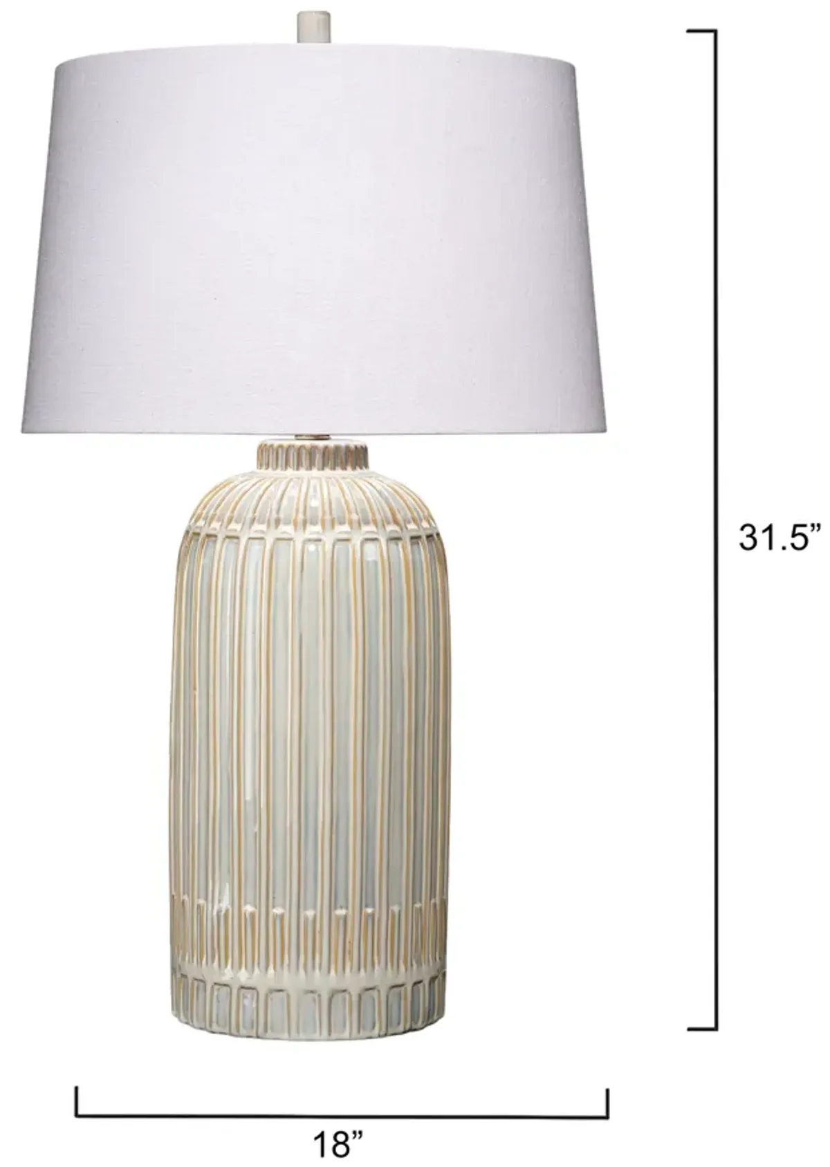 Aligned Ceramic Table Lamp