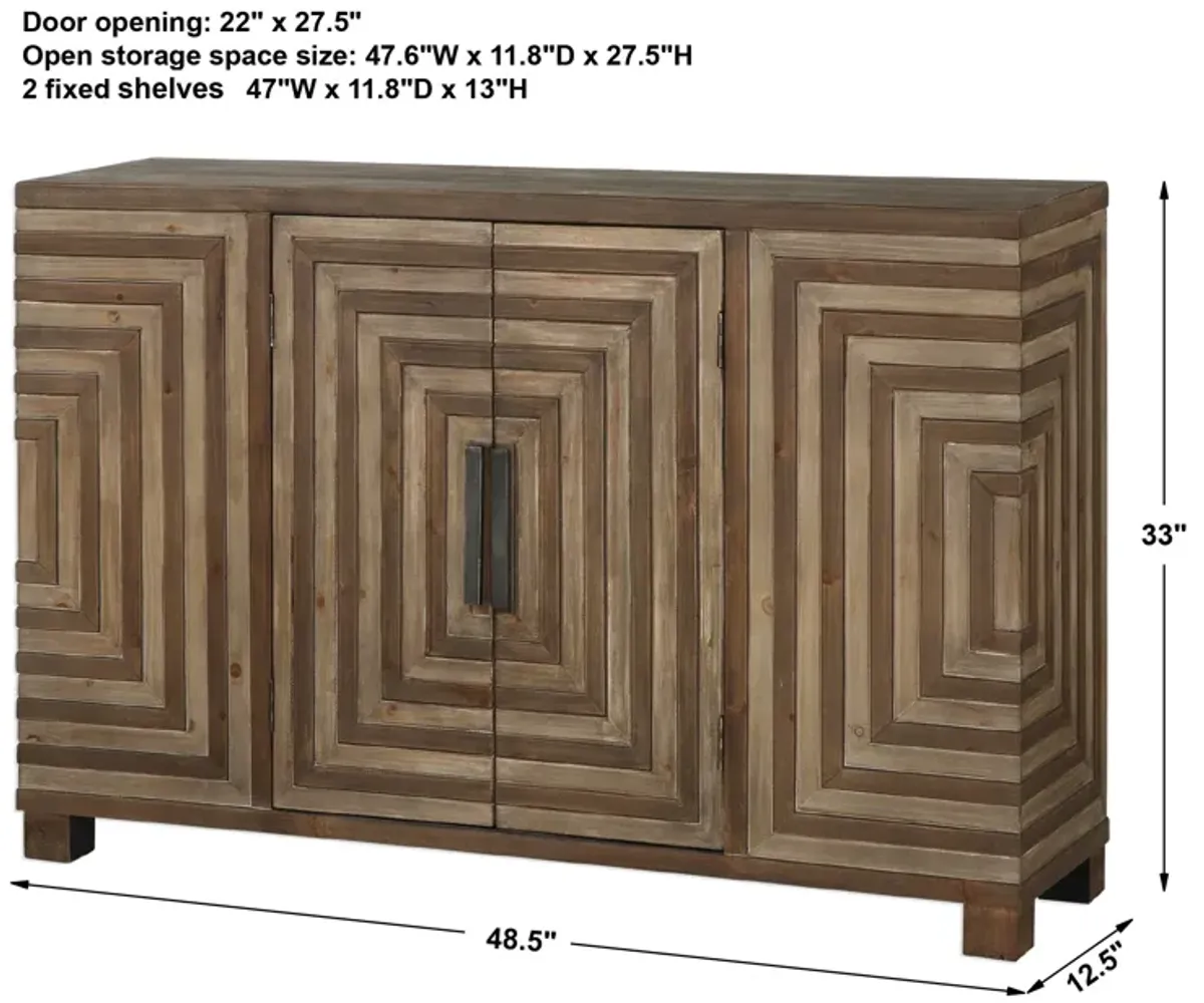 Layton Geometric Console Cabinet