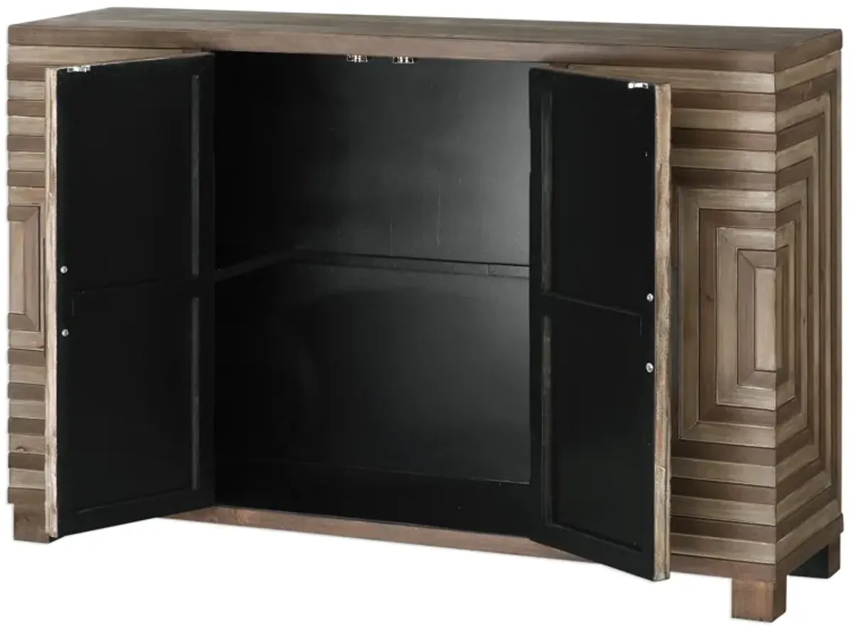 Layton Geometric Console Cabinet