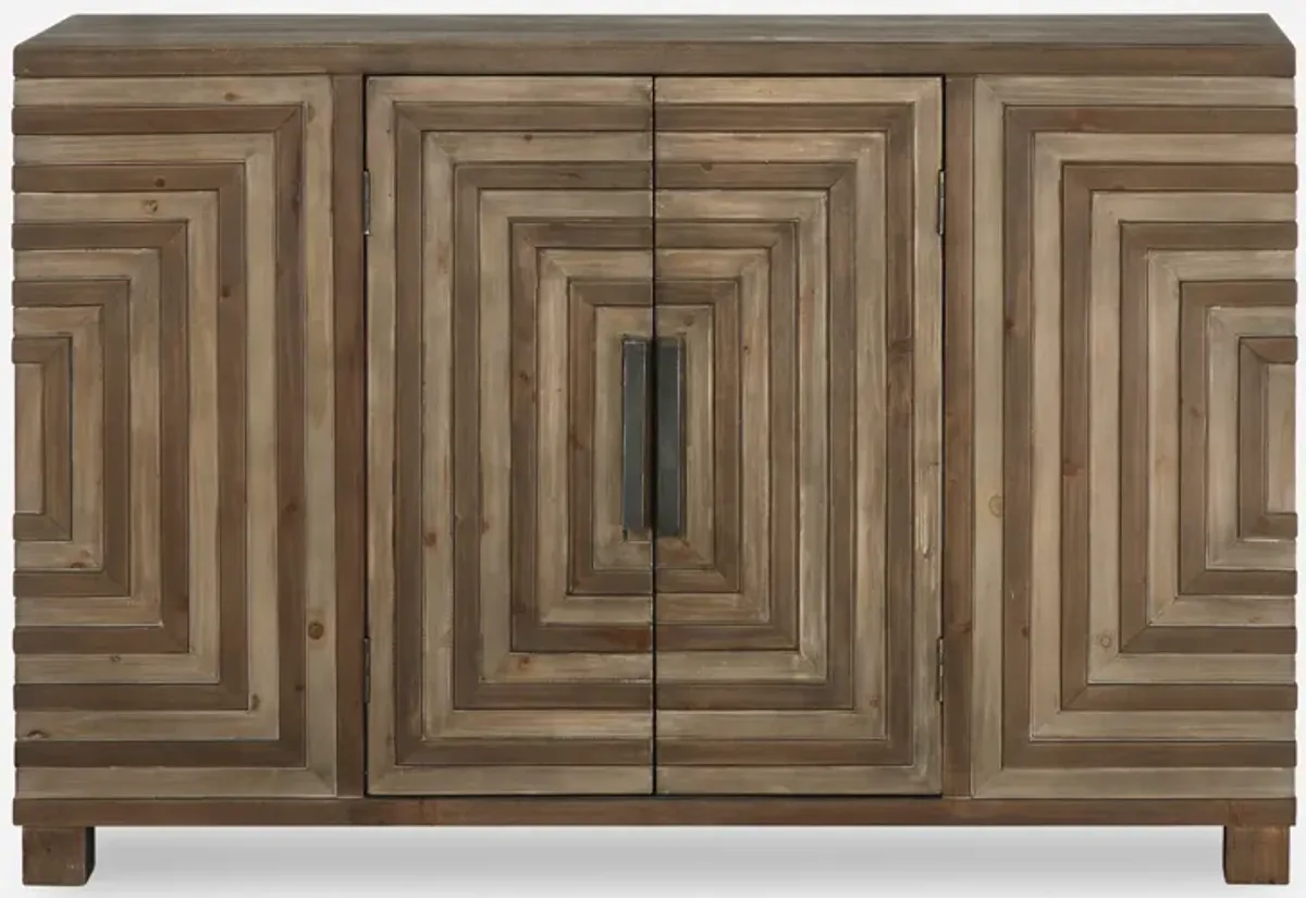 Layton Geometric Console Cabinet