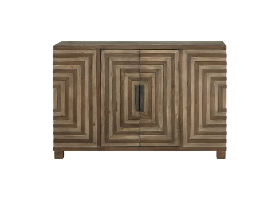 Layton Geometric Console Cabinet