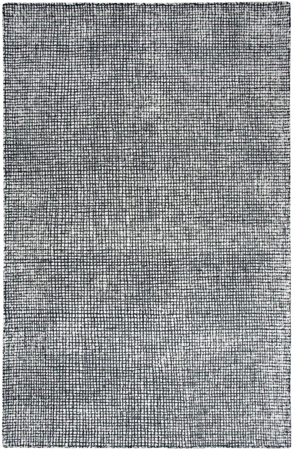 Talbot Black/White Tweed Wool 8' x 11' Rectangle Rug