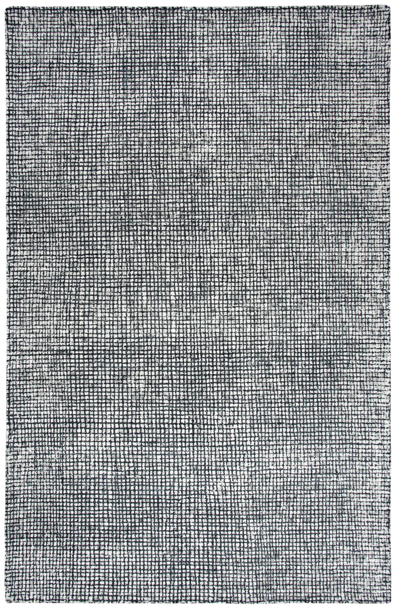 Talbot Black/White Tweed Wool 8' x 11' Rectangle Rug