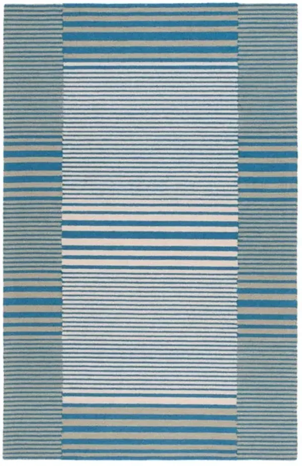 GENRE 201 Blue 5' X 8' Medium Rectangle Rug