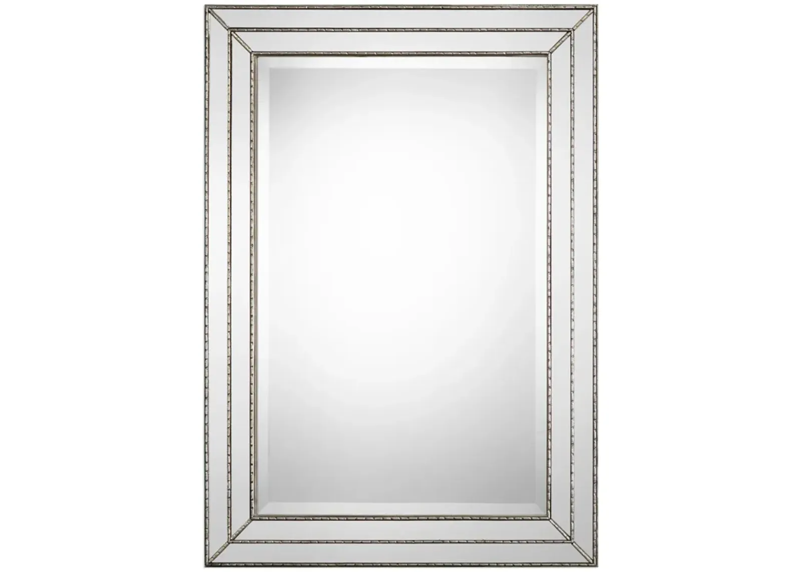 Biloxi Silver Grooved Wall Mirror