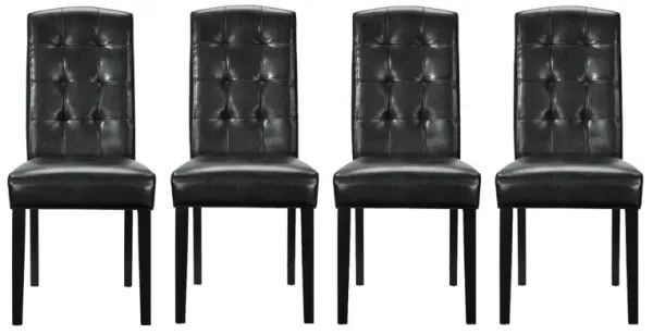 Perdure Dining Chairs Vinyl Set of 4