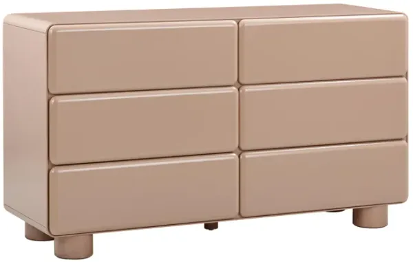 Tammy Taupe 6-Drawer Dresser