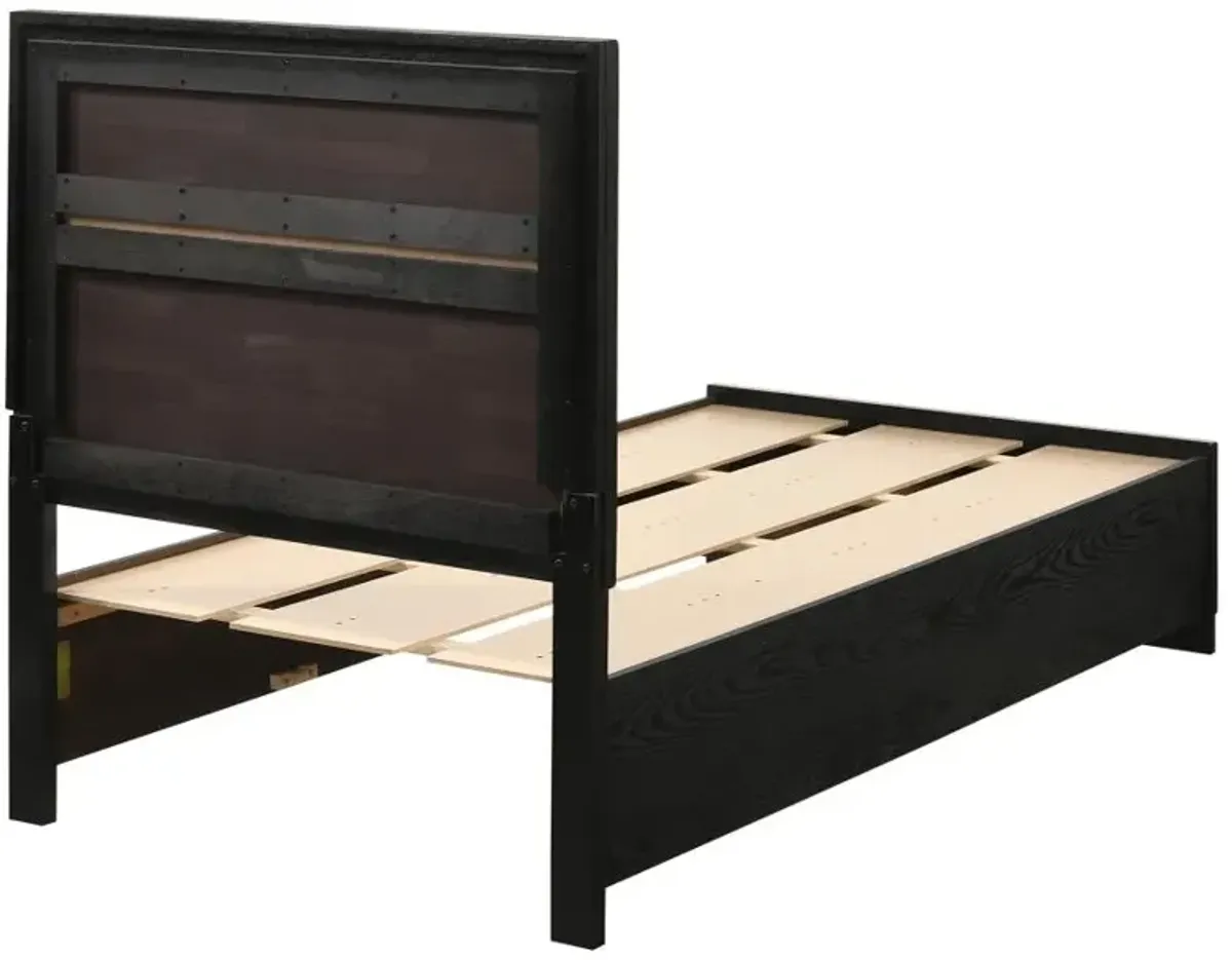 Miranda Twin Storage Bed Black