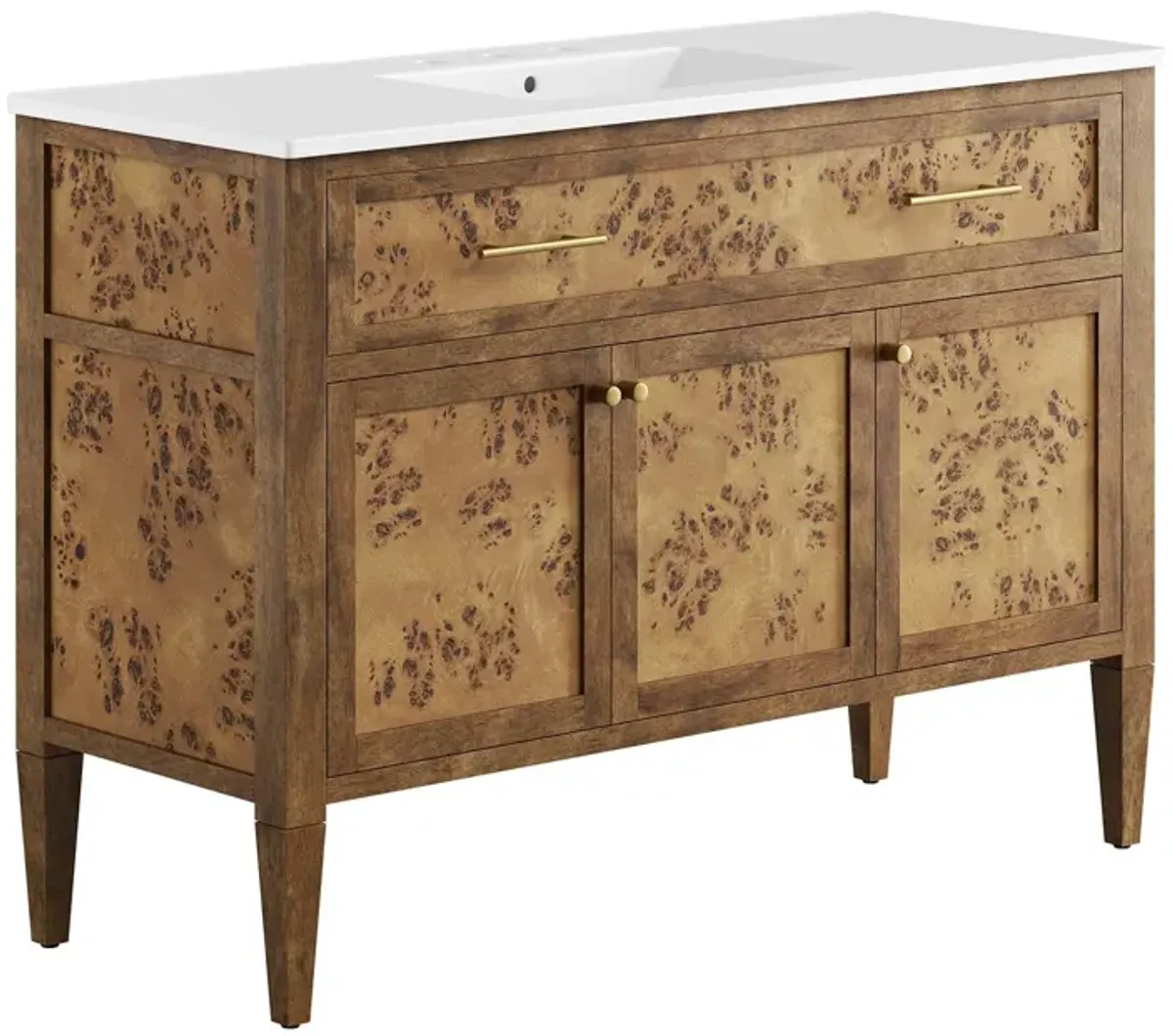 Elysian 48" Wood Single Sink Bathroom Vanity