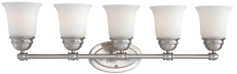 Bella 31" Wide 5-Light Vanity Light - Brushed Nickel