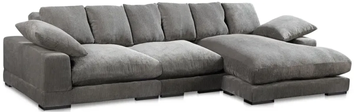 Plunge Large Sectional Charcoal