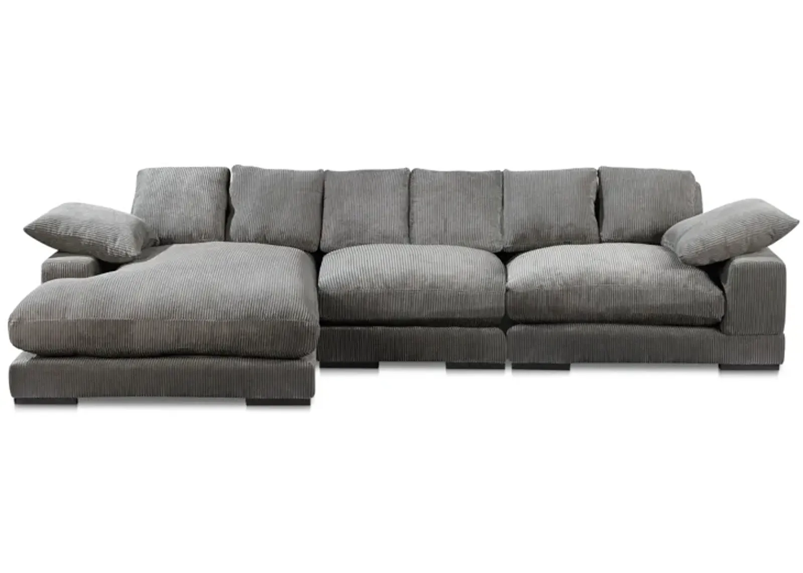 Plunge Large Sectional Charcoal