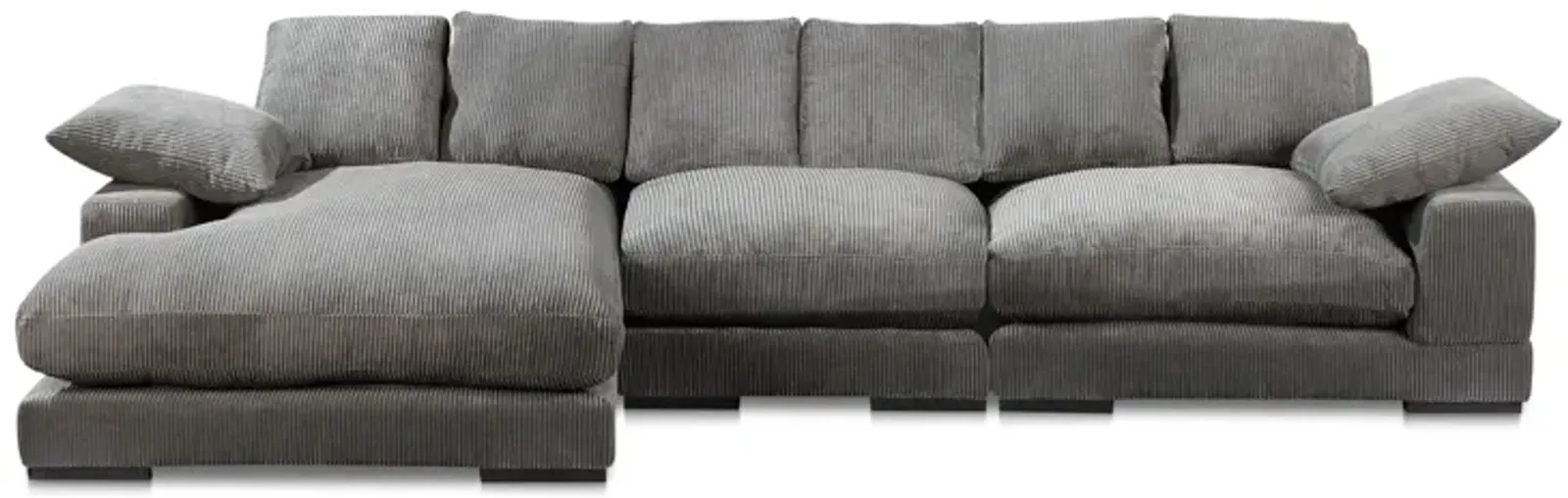 Plunge Large Sectional Charcoal