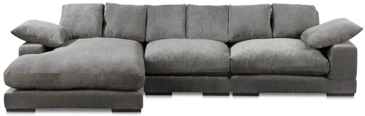 Plunge Large Sectional Charcoal