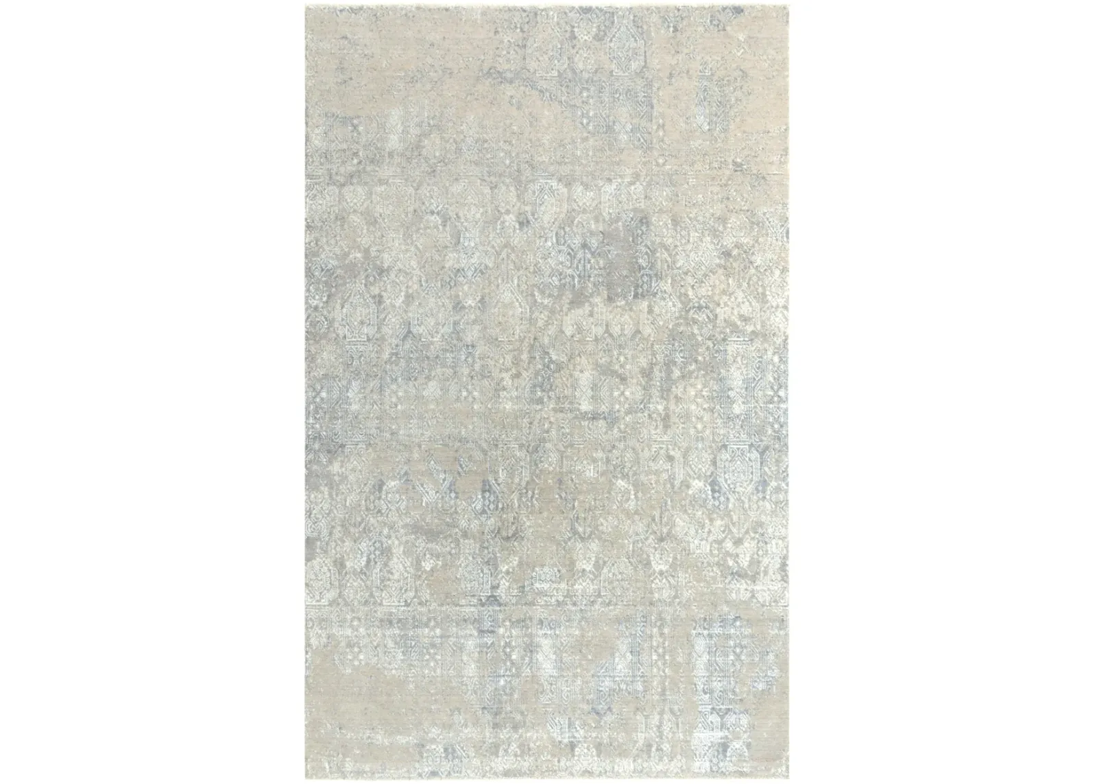 Couture Gray/Taupe Classic/Updated NZ Wool/Tencel Blend 9'x12' Rectangle Rug