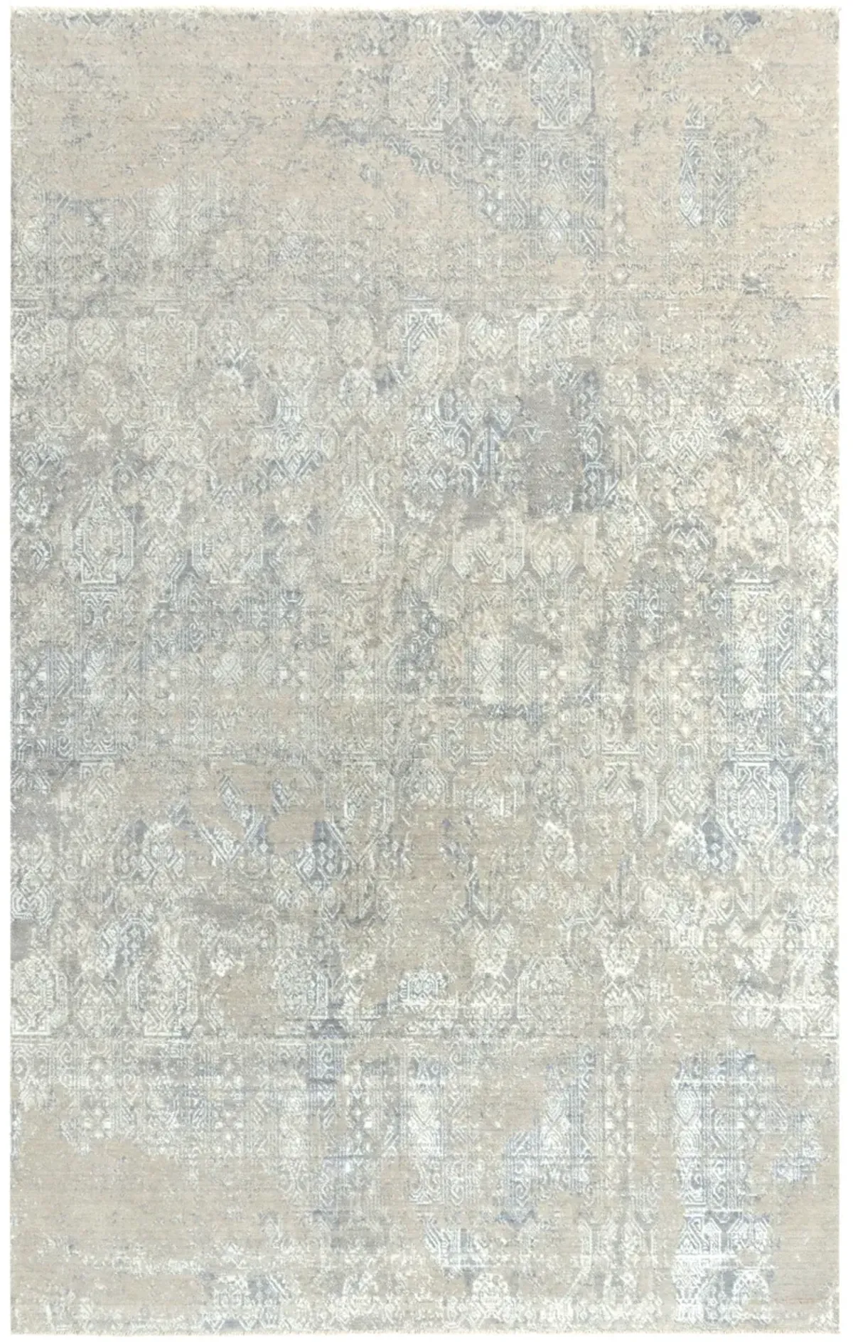 Couture Gray/Taupe Classic/Updated NZ Wool/Tencel Blend 9'x12' Rectangle Rug