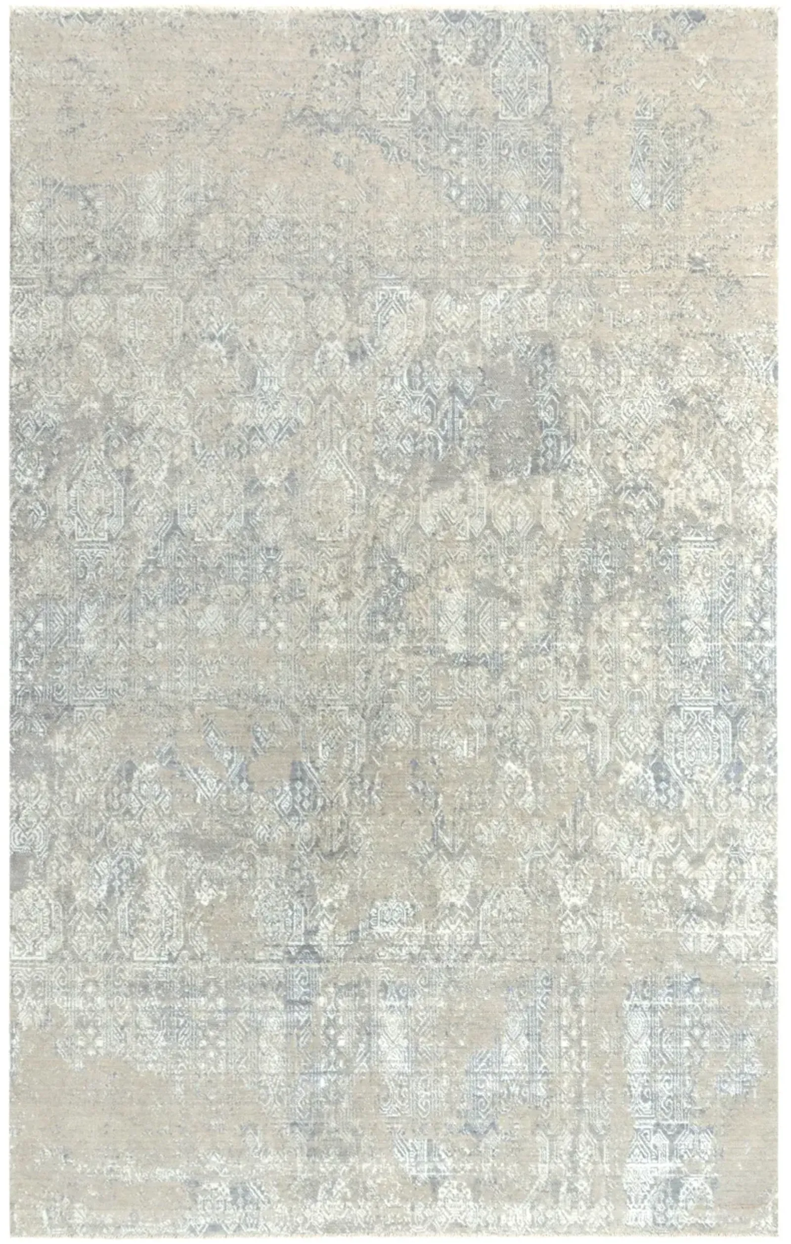 Couture Gray/Taupe Classic/Updated NZ Wool/Tencel Blend 9'x12' Rectangle Rug