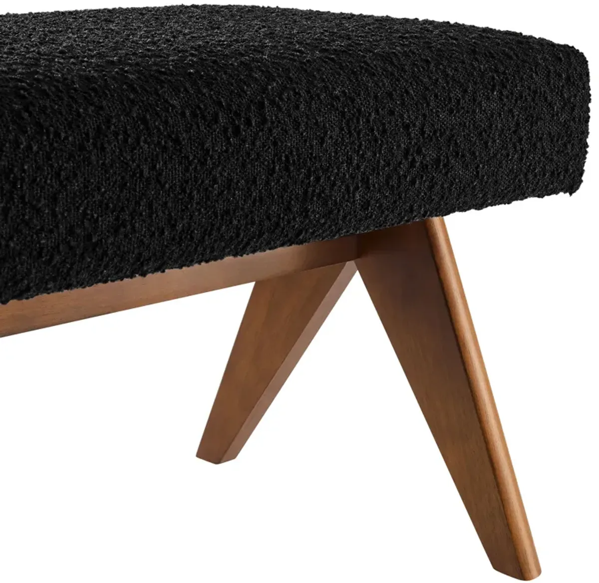 Lyra 63" Boucle Upholstered Bench by Modway