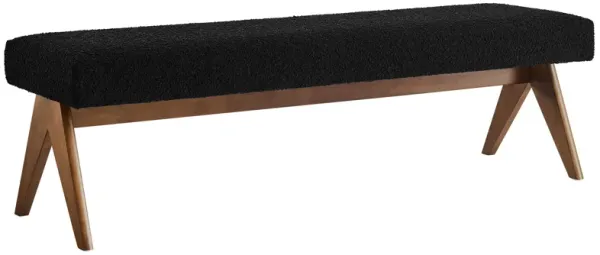Lyra 63" Boucle Upholstered Bench by Modway