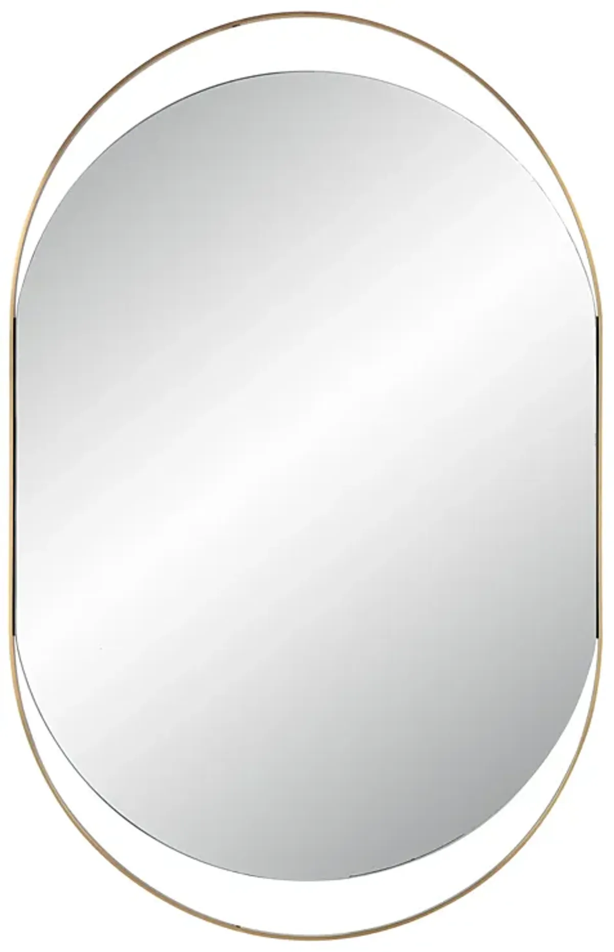 Ecru Oval Mirror