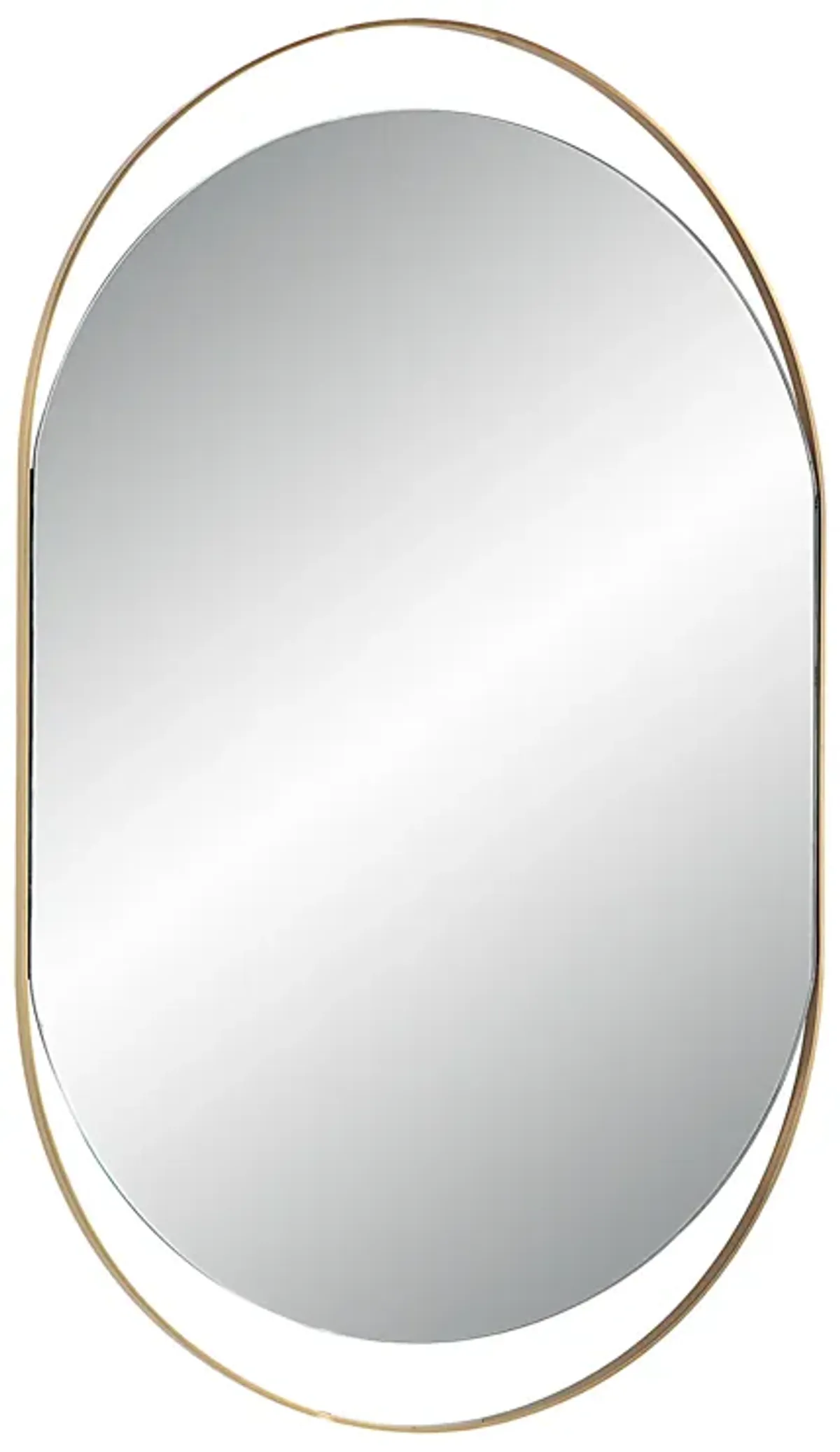 Ecru Oval Mirror