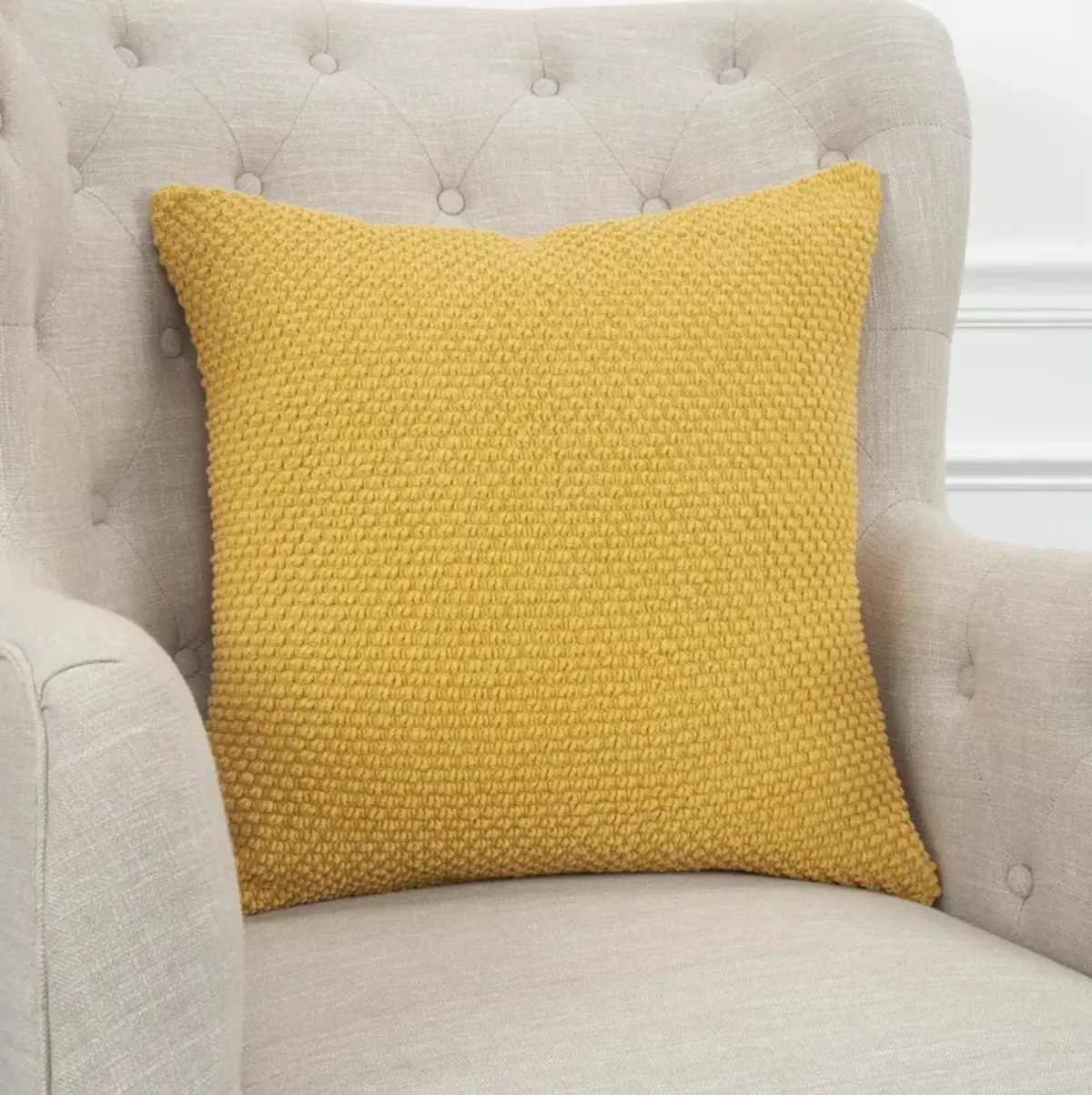 Solid Yellow  Pillow