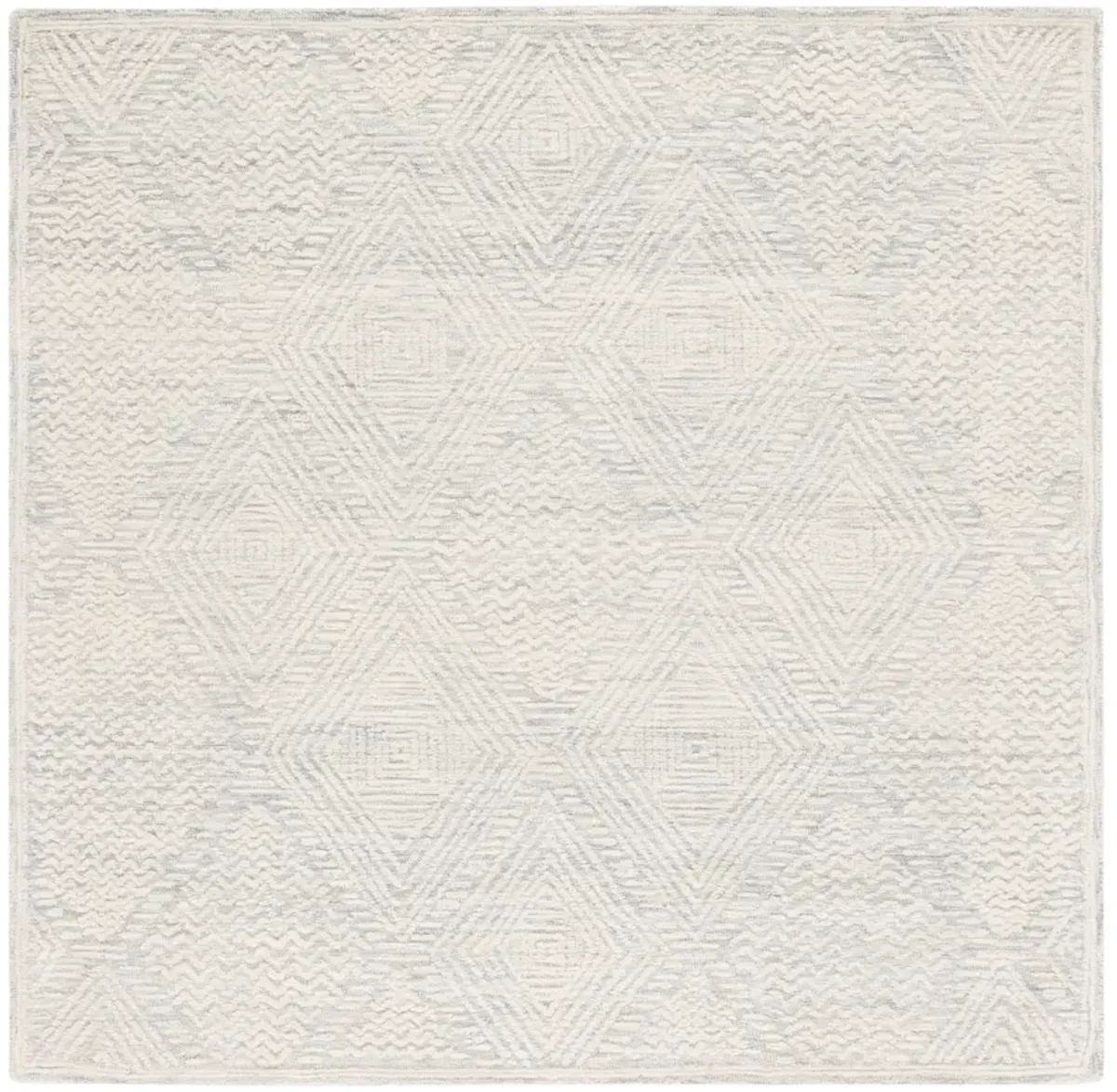 TEXTURAL Hand Tufted 6' x 6' Square area rug