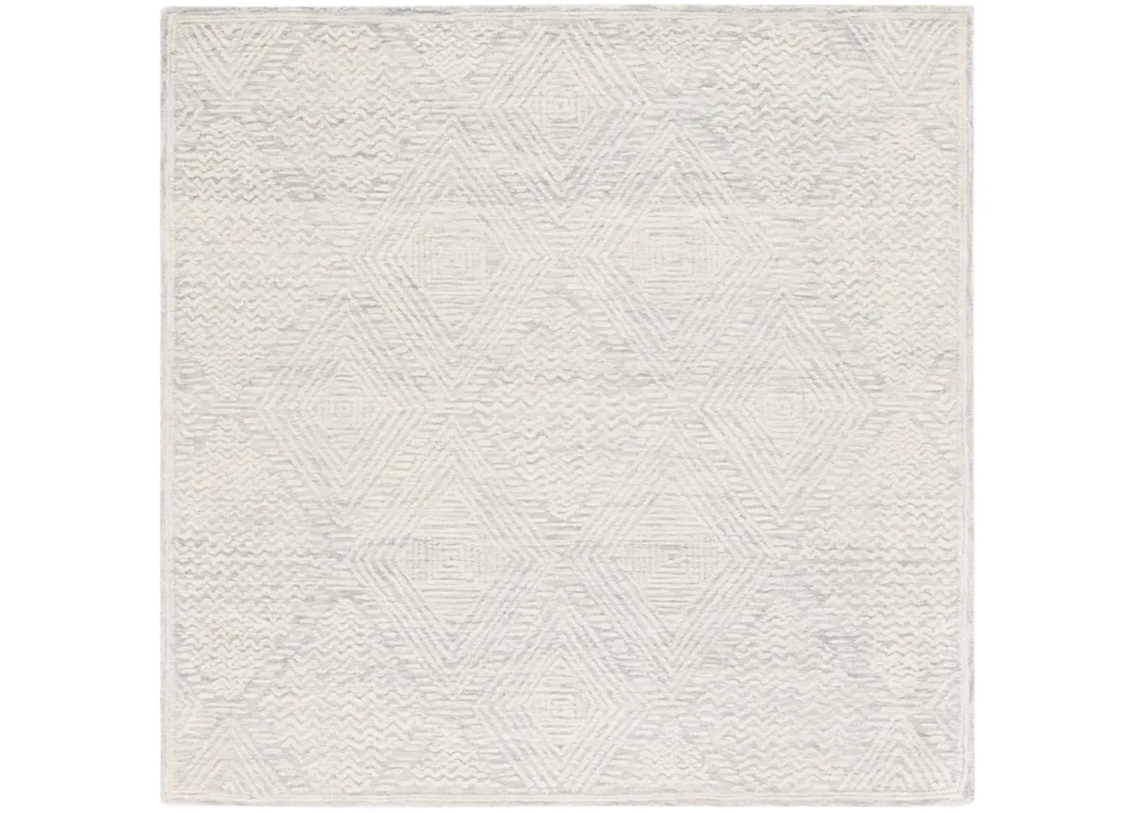 TEXTURAL 301 GREY  6' x 6' Square Square Rug