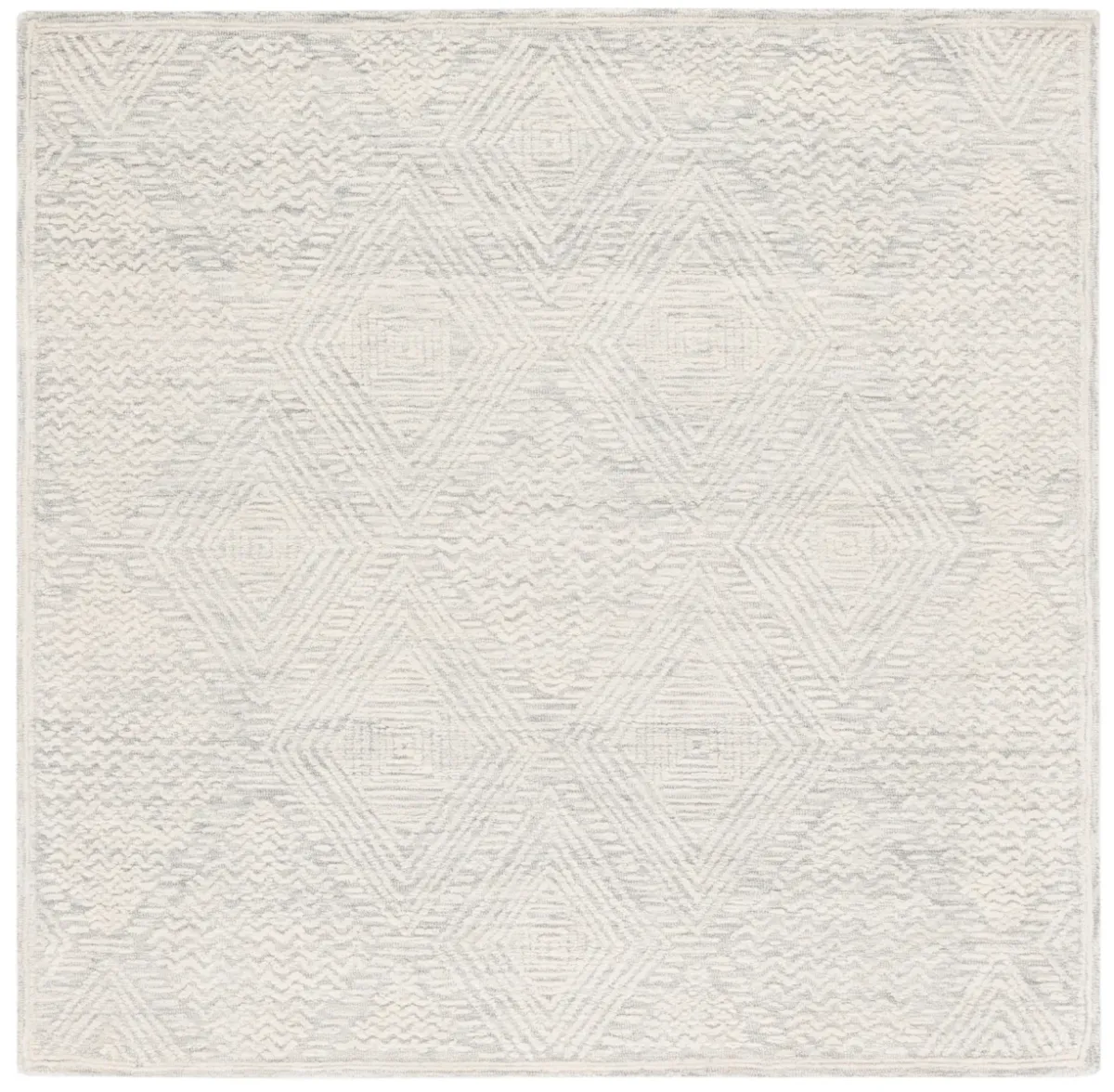 TEXTURAL 301 GREY  6' x 6' Square Square Rug