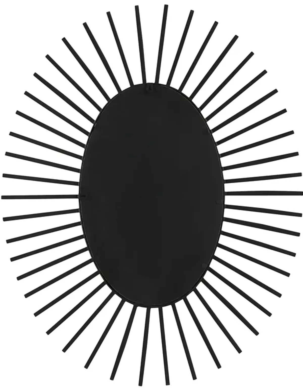 Starstruck Black Oval Mirror