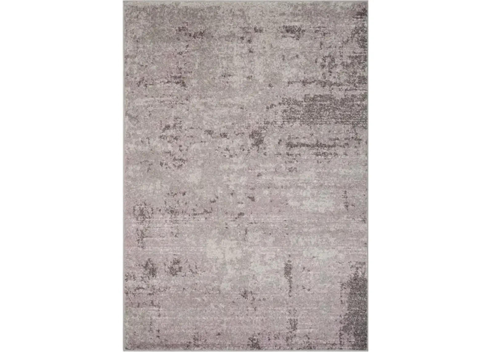 Adirondack Contemporary Light Grey / Purple 9' X 12' Powerloomed Rug